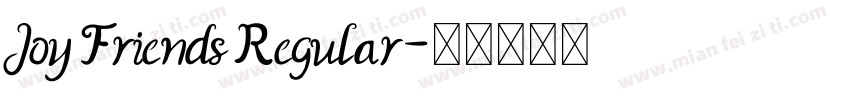 Joy Friends Regular字体转换